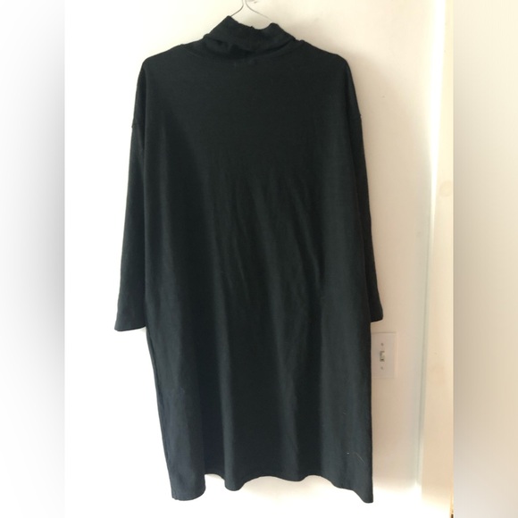 CP Shades Alla Turtleneck Knit Midi Dress in Black Cotton Size Medium - Picture 10 of 16